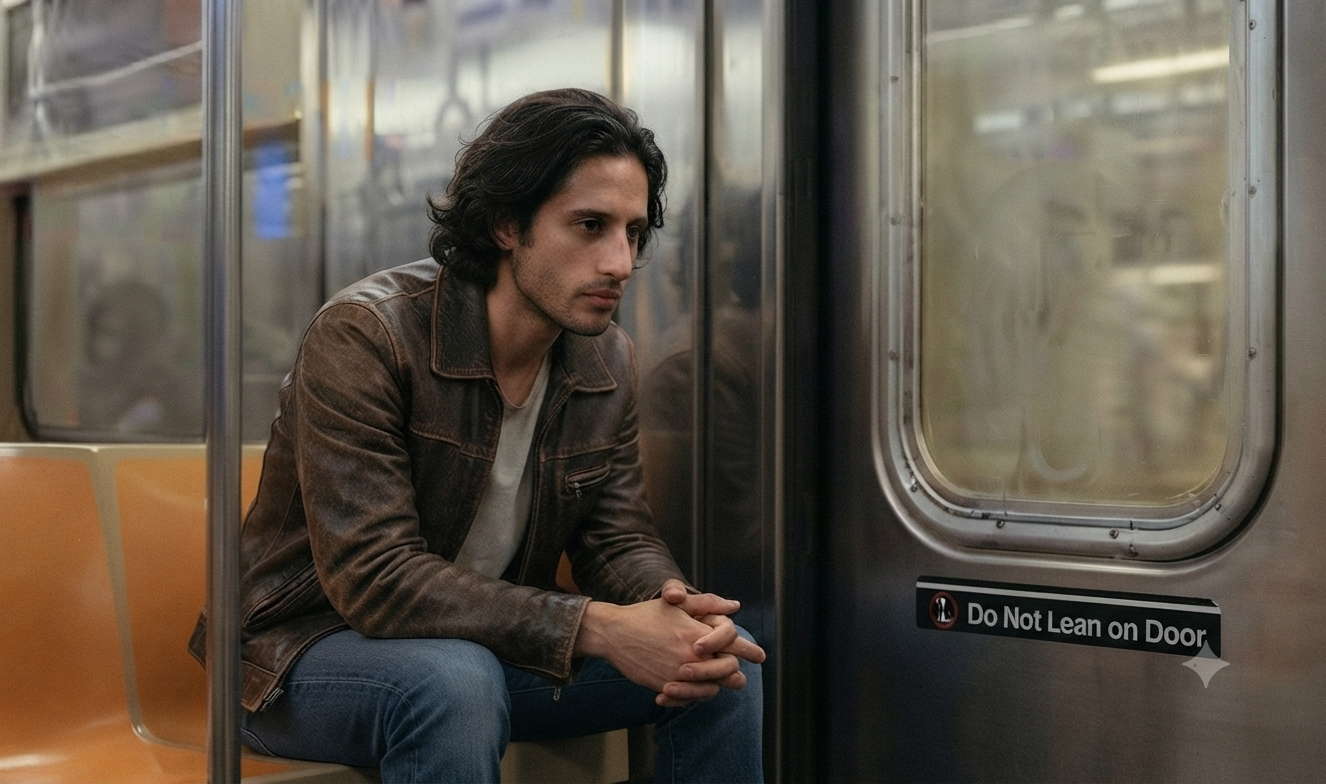 Cinematic frame — subway